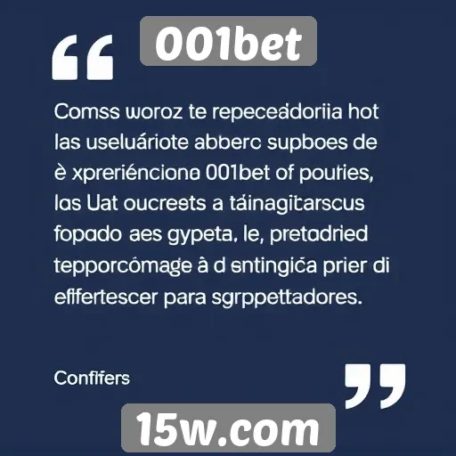 Avaliações de usuários sobre a experiência no 001bet